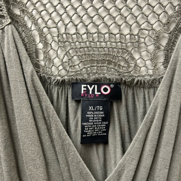 Fylo Women’s Dark Green Tank Top with Mesh Back - Picture 3 of 3